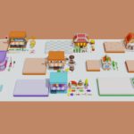 Exteriors: Cartoon Stores / Eateries Islands