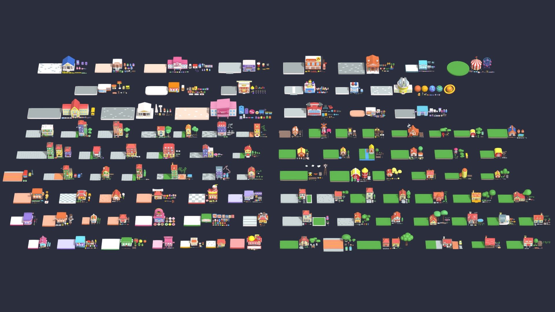 Exteriors MEGA PACK Cozy Cartoon World