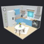 Kitchen 16 Low-poly 3D model
