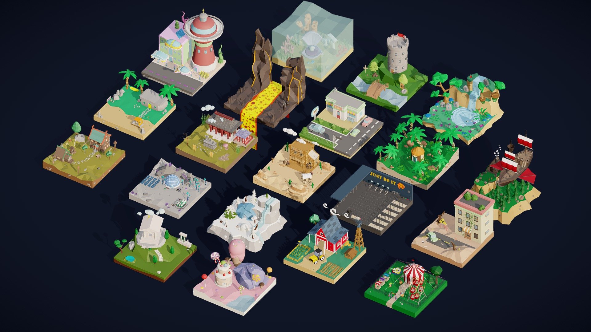 Low Poly Exterior Worlds