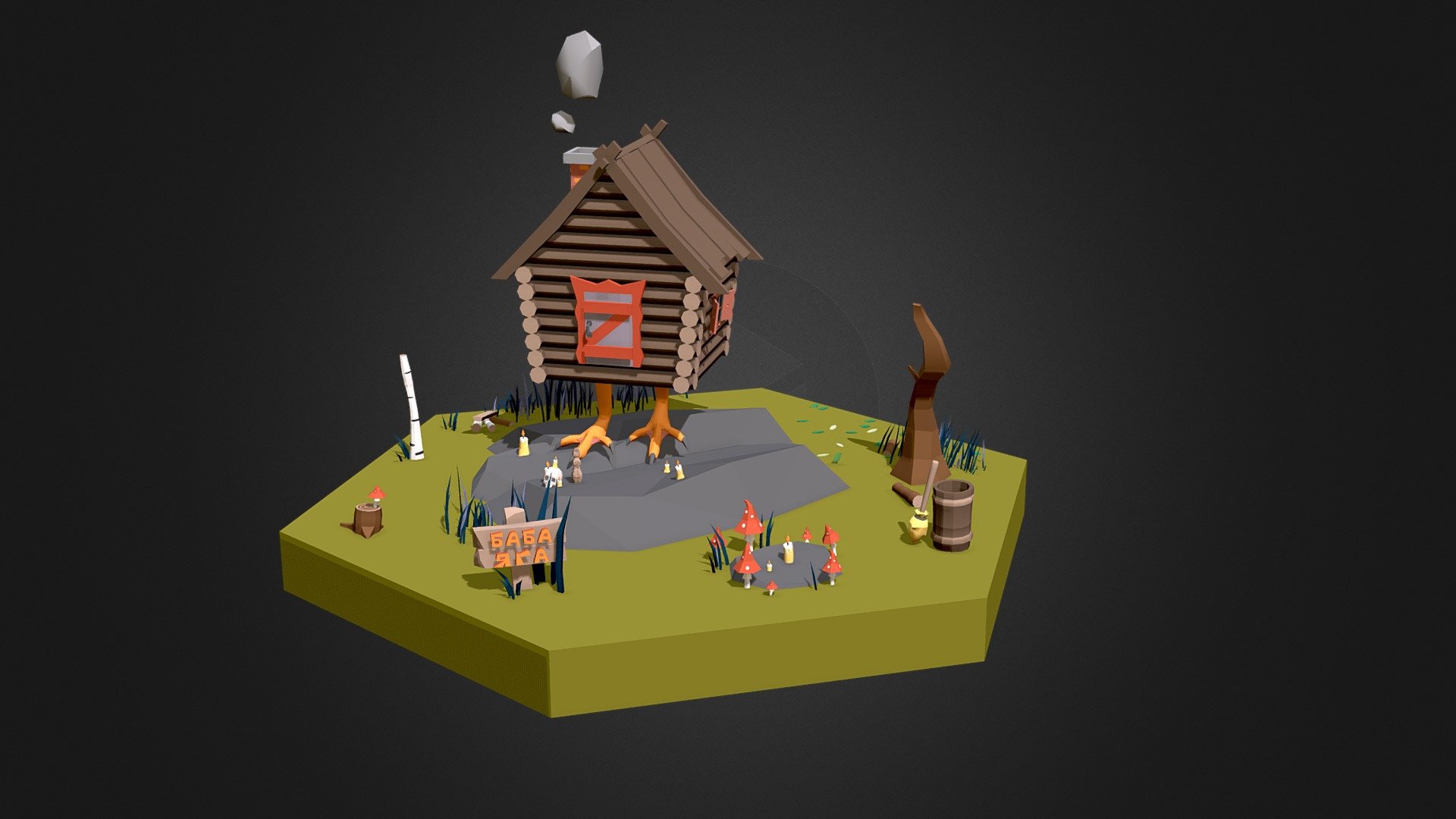 Low Poly Slavic Tile vol. 2