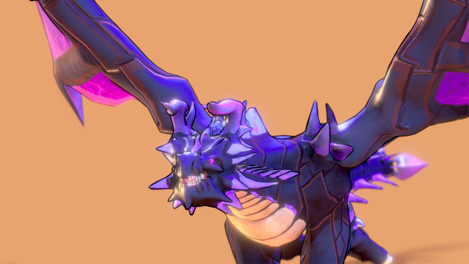 Low Poly Stylized Wyvern