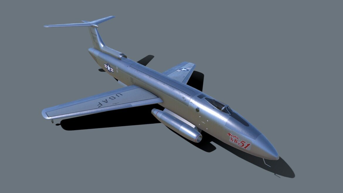 martin xb 51 3d model