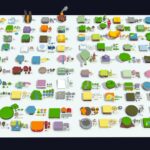 MEGA PACK Low Poly Worlds Islands Exteriors