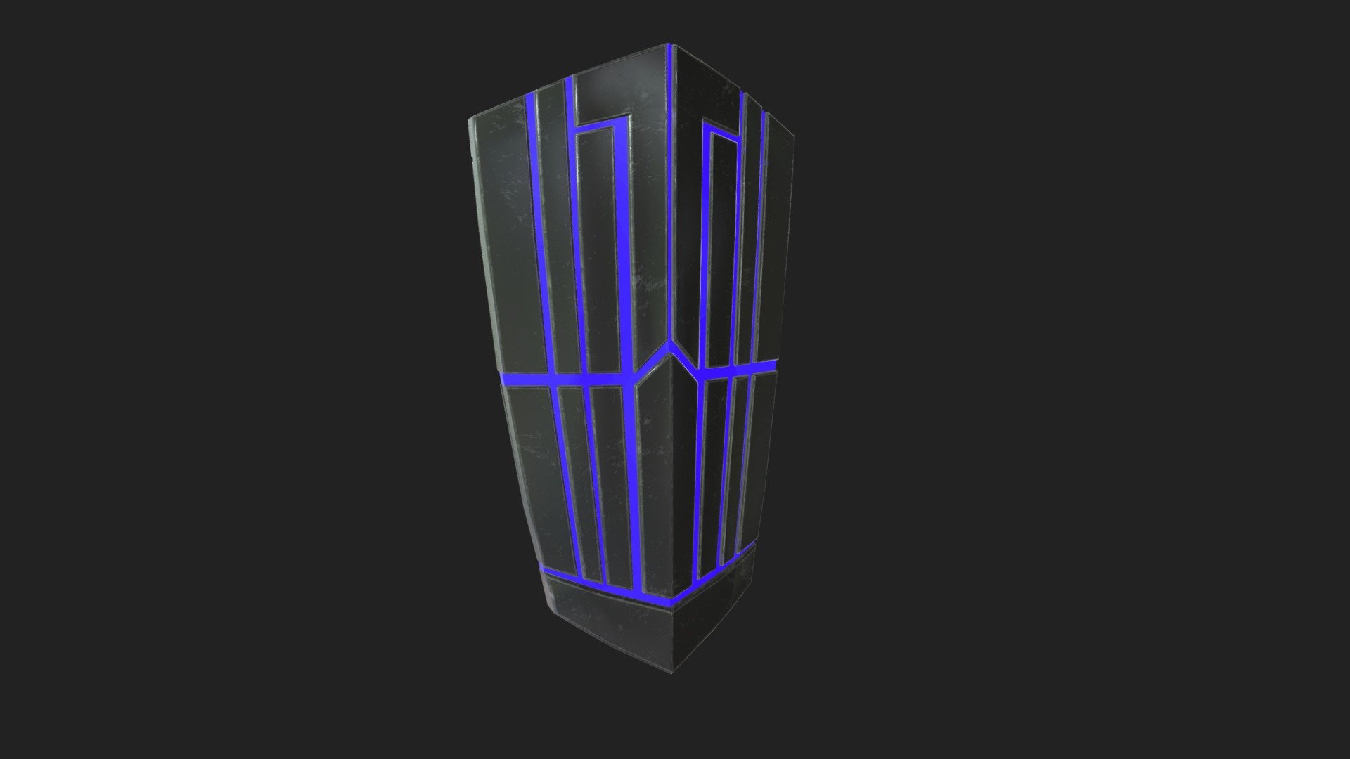 Sci-Fi Shield 2 Low-poly 3D model