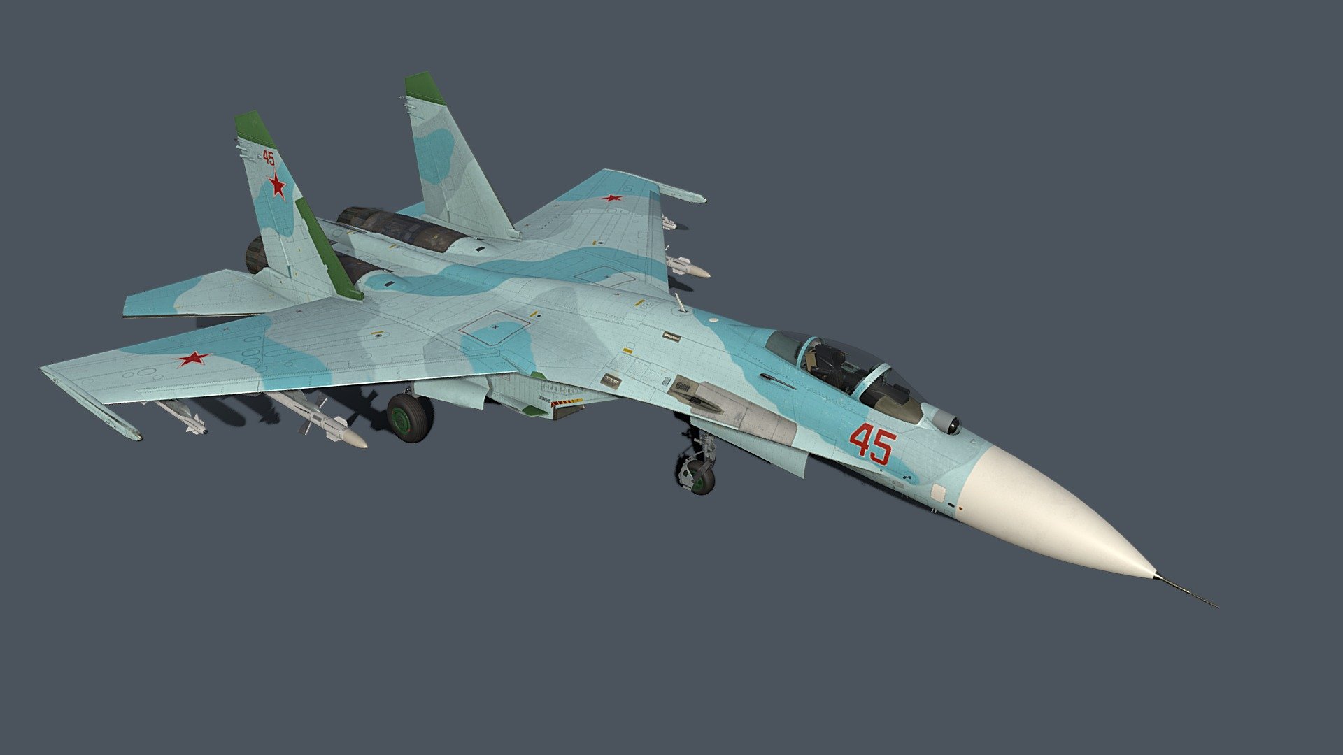 Su-27 P Flanker-B Fighter