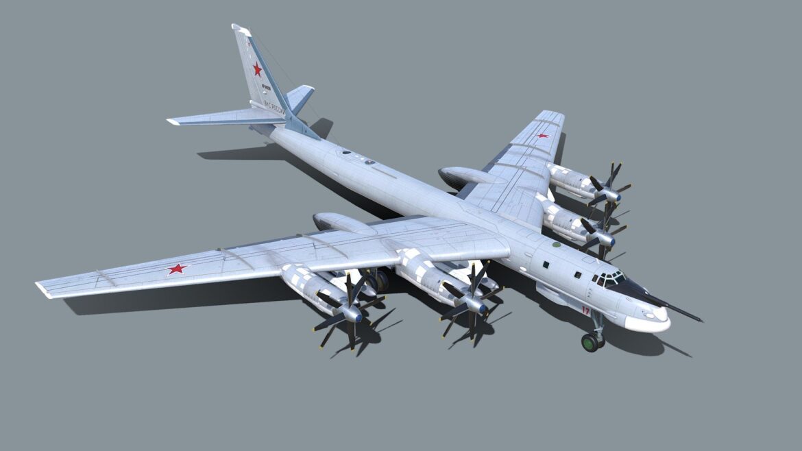 tupolev tu 95 ms bear h 3d model