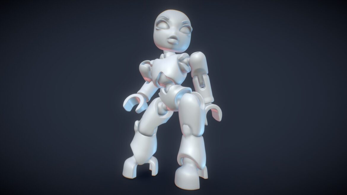3d printable articulate lego mini figure 3d model