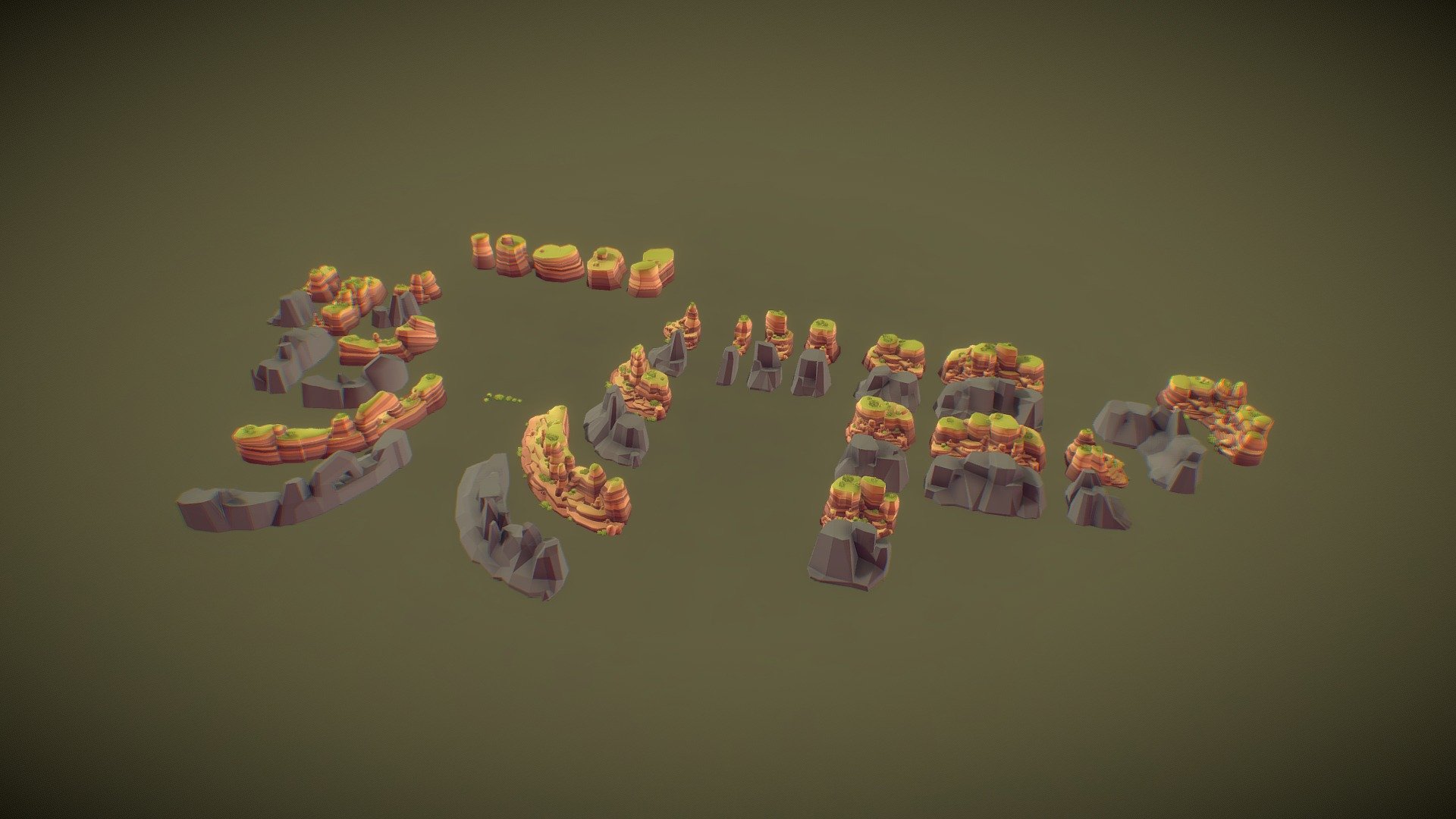 Abandoned Town Canyon Walls – Preview