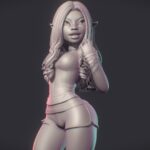 Aleysha Stylized Sculpt – Work In Progress
