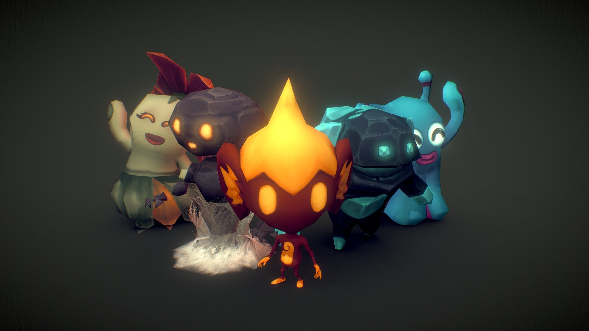 Alien Characters – HPS – Render Scene