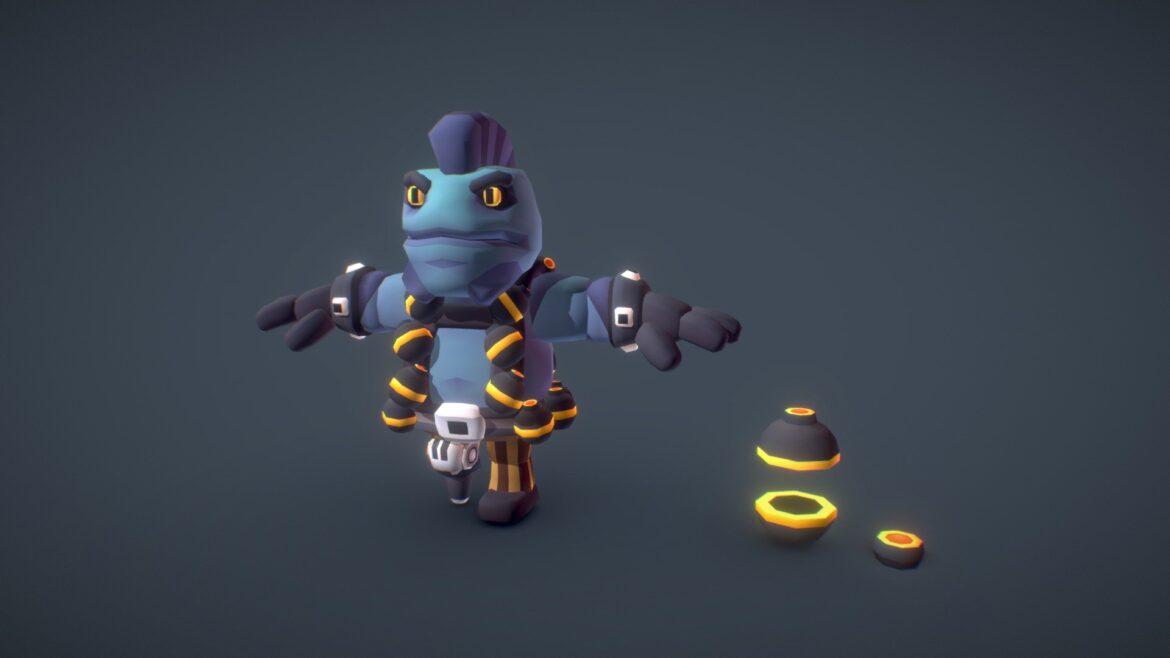 alien grenadier preview 3d model