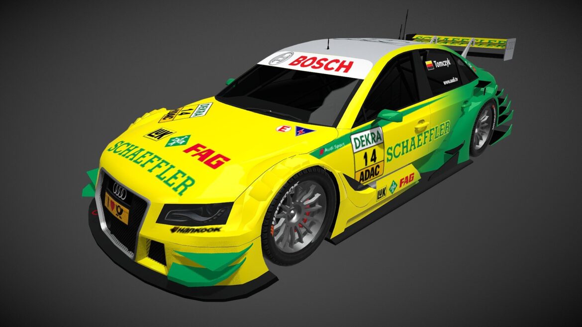 audi a4 dtm 2011 season pack 3d model