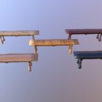 bench m01 the marquis collection 3d model