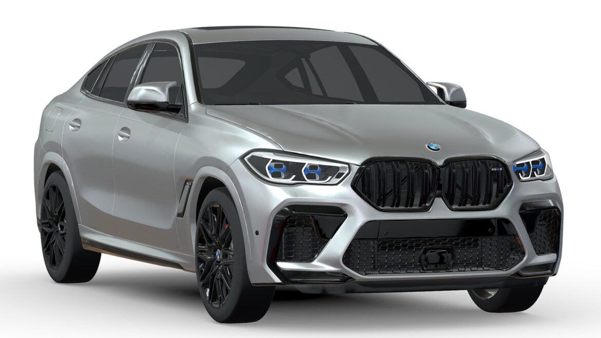 bmw x6 m competition 2021 3d model