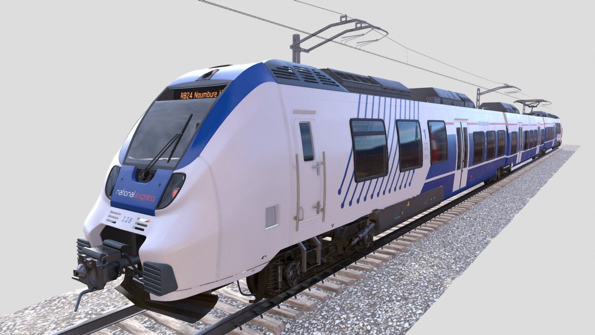 bombardier talent national express 3d model