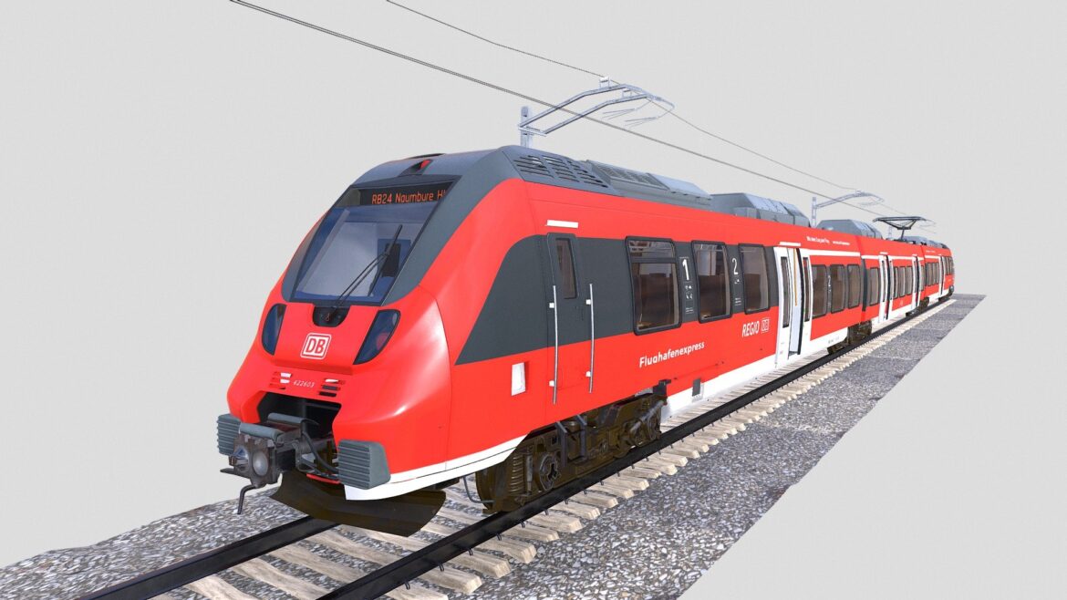 bombardier talent train regodb riggedampanimated 3d model