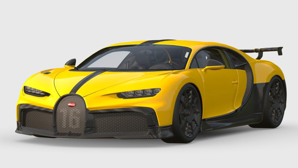 bugatti chiron pur sport 3d model
