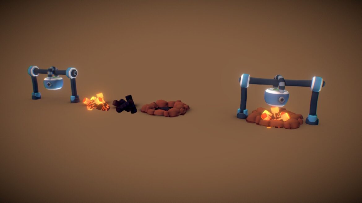 campfire preview 3d model
