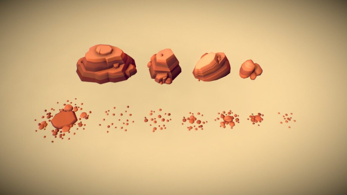 canyon rocks preview 3d model