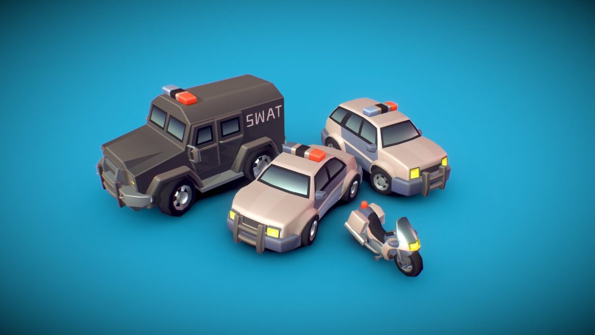 car render scene proto series 3d model