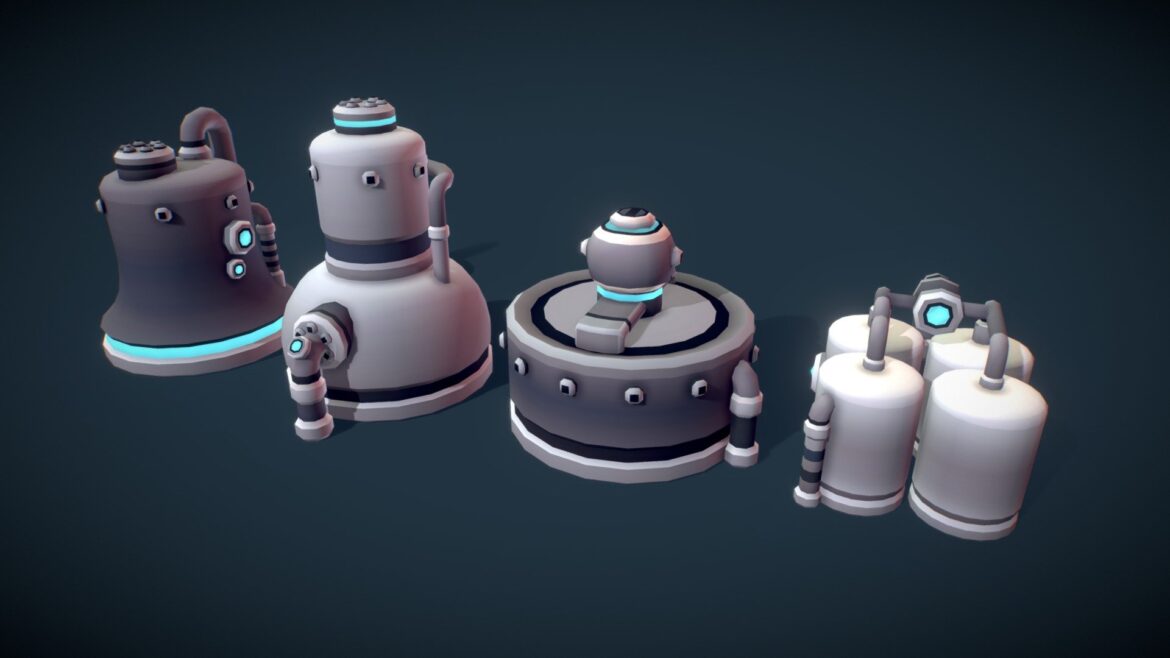 chemical vats tomb star 3d model
