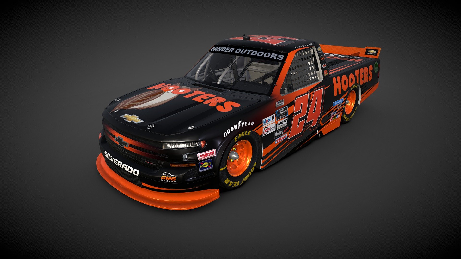 Chevrolet Silverado Nascar Truck Cws 2020-2023