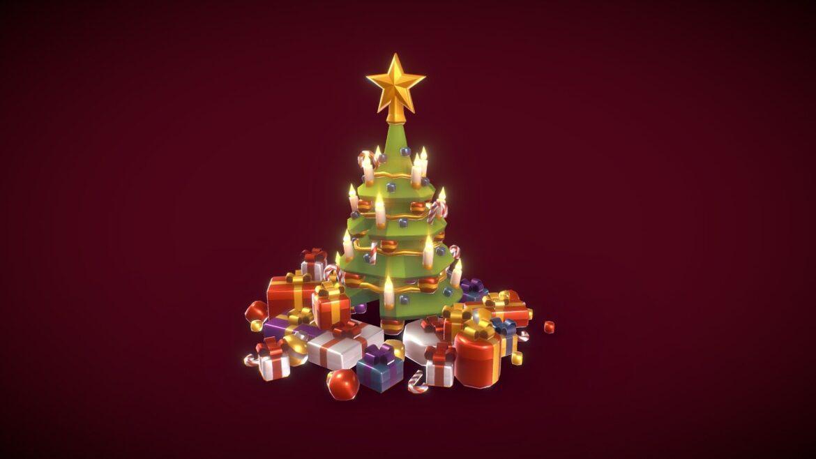 christmas tree proto series 3d model
