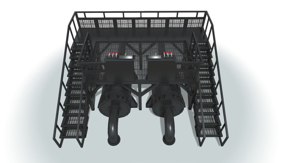 control station 3d model