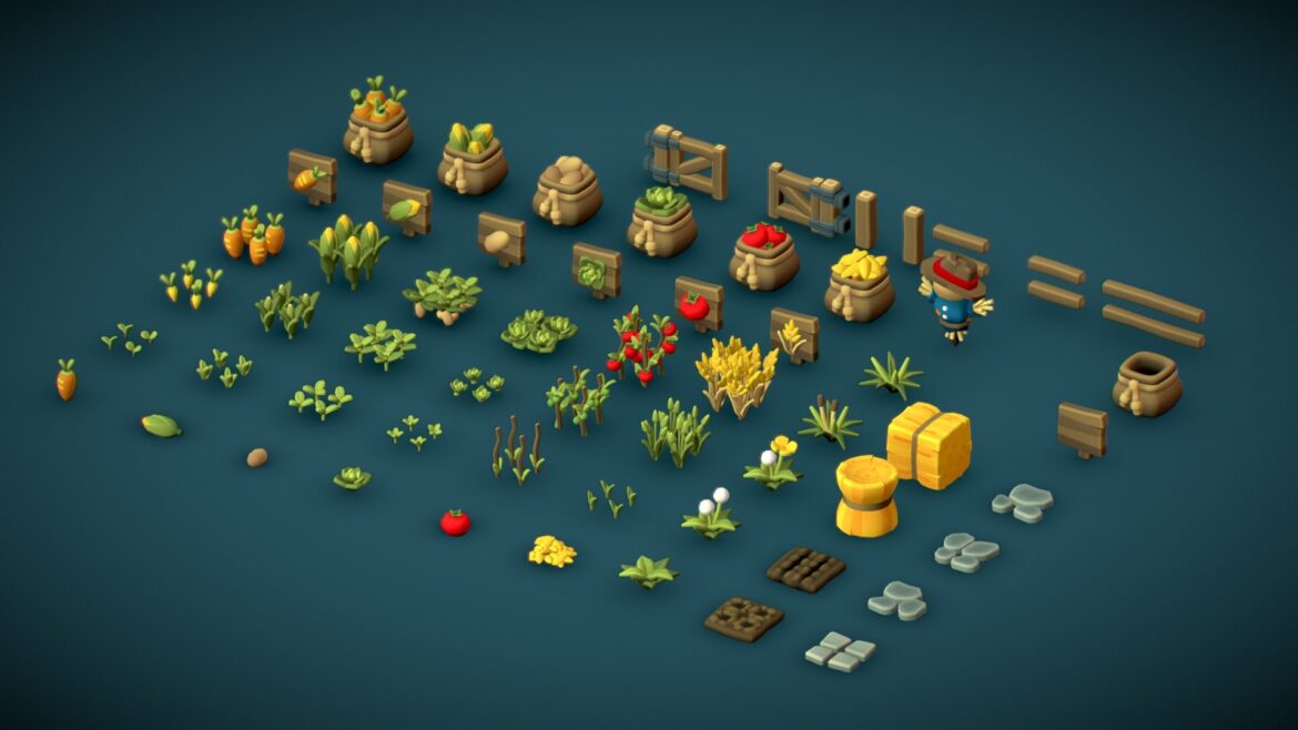 cube world full set proto series 3d model