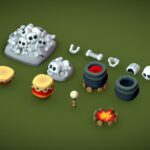 Cube World Jungle Temple Deco – Proto Series