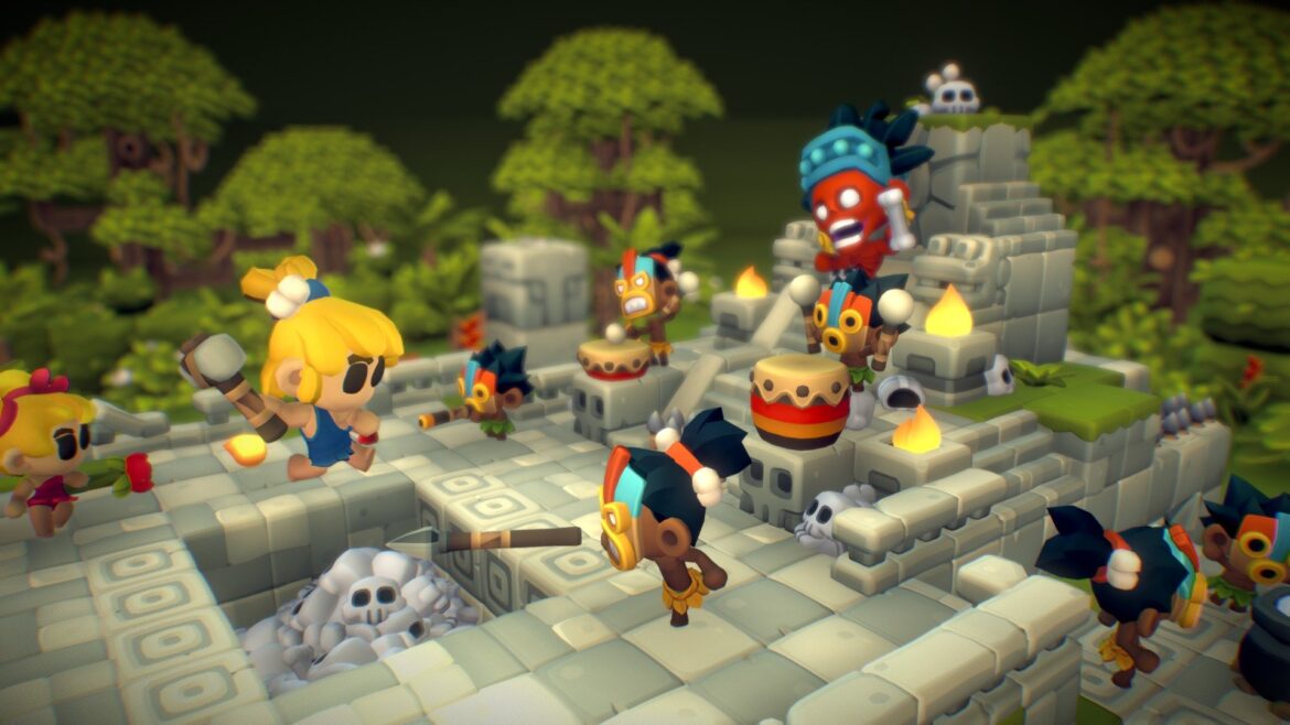 cube world jungle theme proto series 3d model