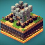 cube world brick apartment set proto series 3d model