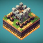 Cube World Wood Block – PS – Isometric