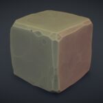 cube world stone block 2 pbr series 3d model