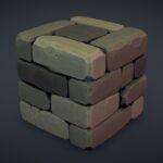 Cube World Stone Block 6 – PBR Series