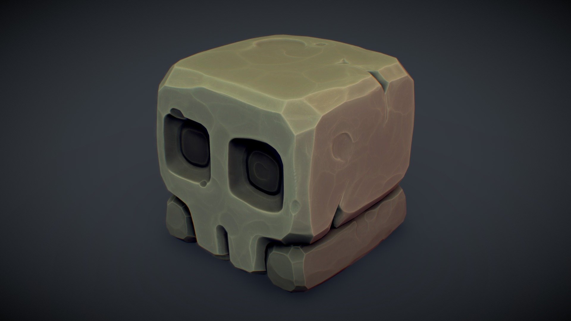 Cube World Stone Block 6 – PBR Series