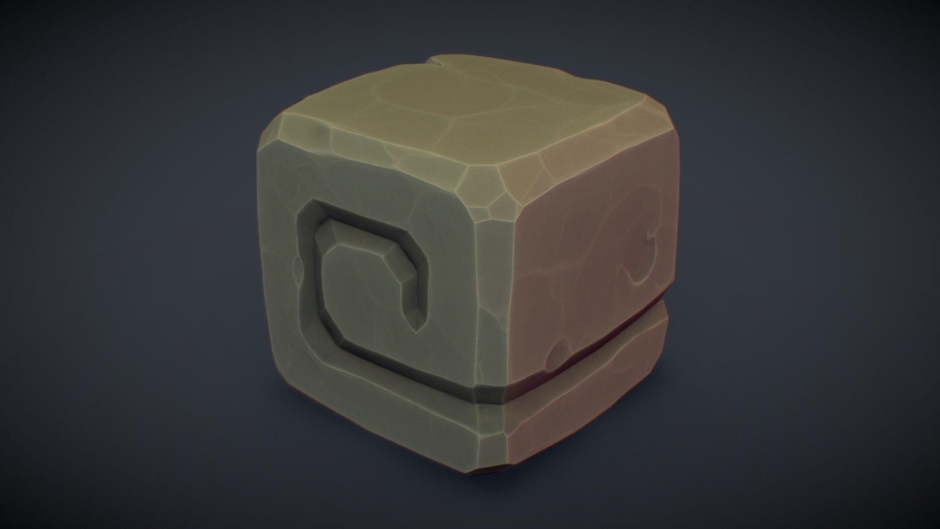 Cube World Stone Block 7 – PBR Series
