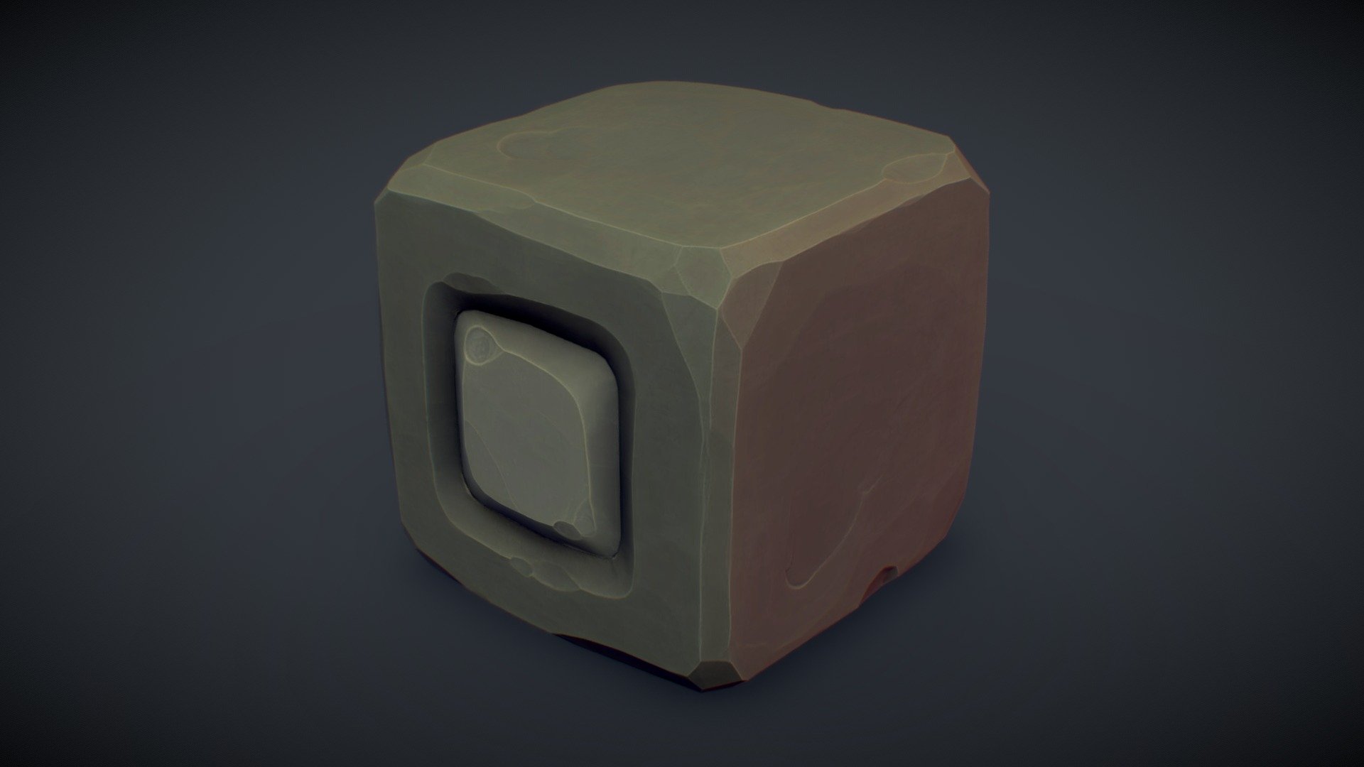 Cube World Stone Block 8 – PBR Series