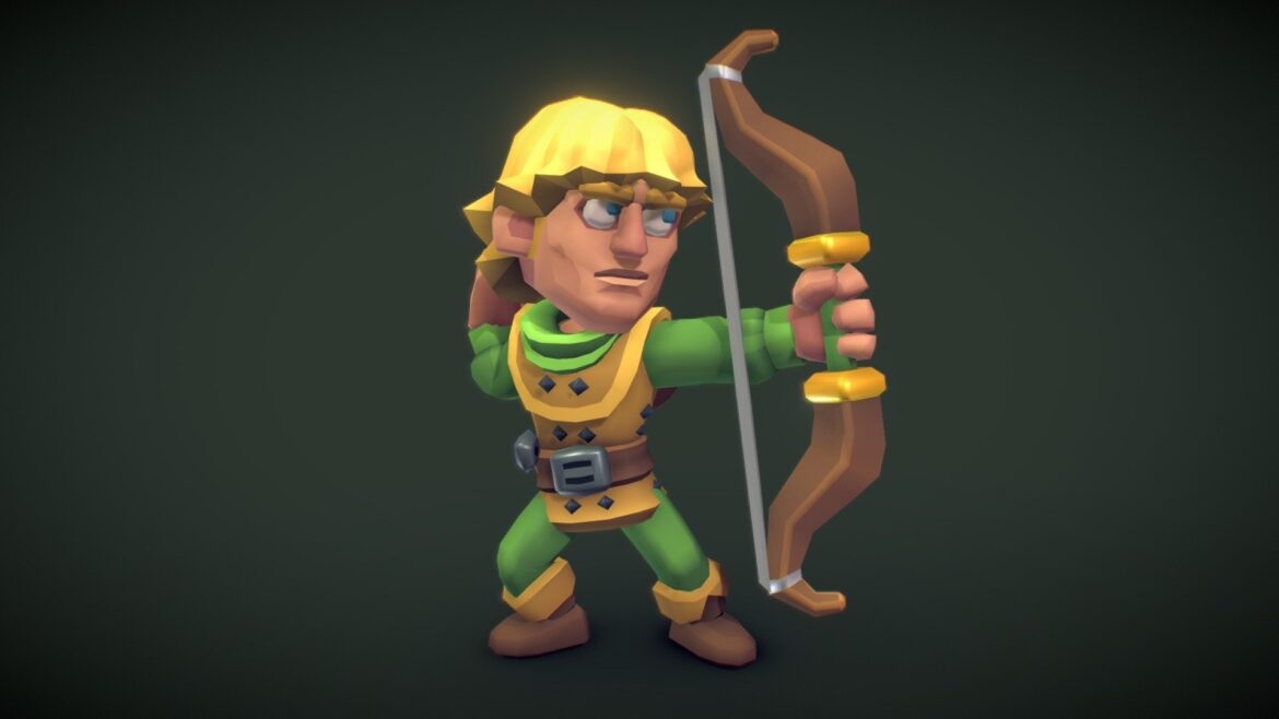 dampd character set proto series 3d model