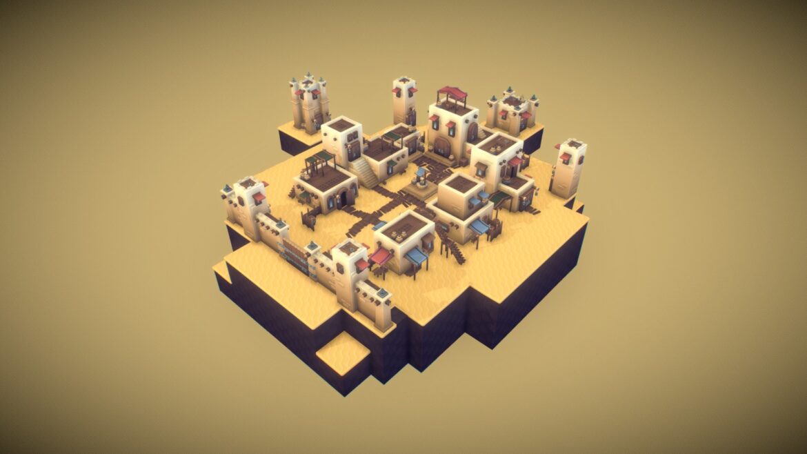 desert building kit proto series 3d model