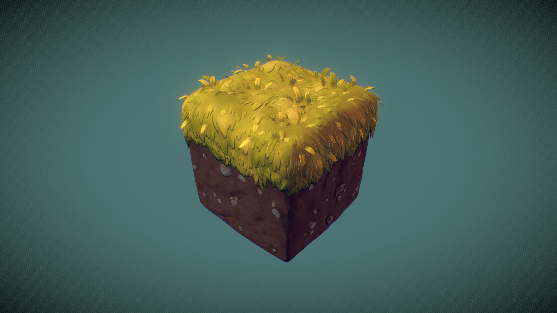 Dirt Cube – PBR Hand Painted Series