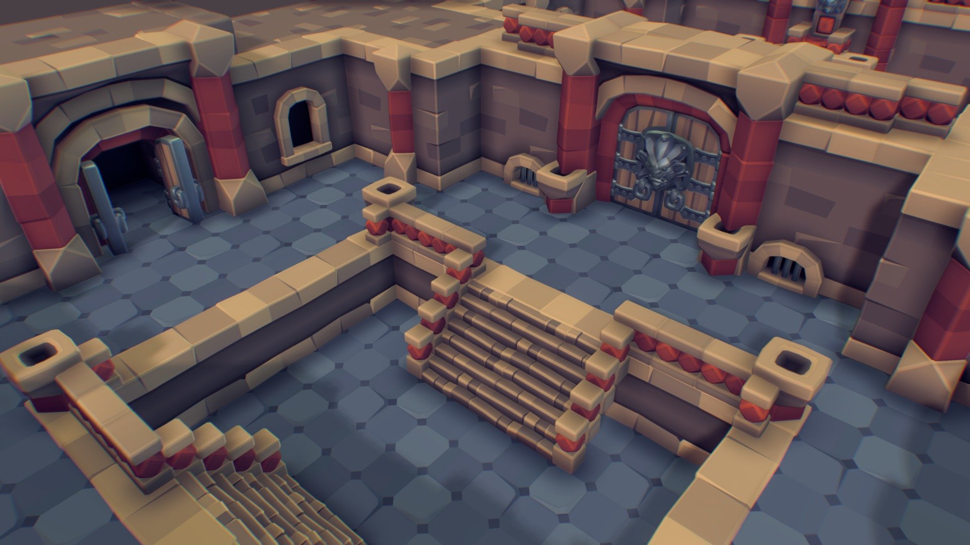 Download Crypt Theme Set - Proto Series 3D Model | deep3dsea