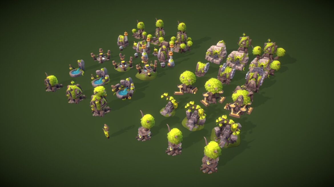 elf rts building set proto series 3d model