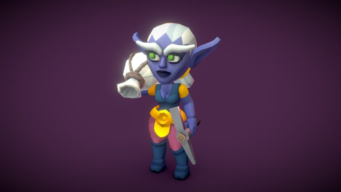 elf worker proto series 3d model