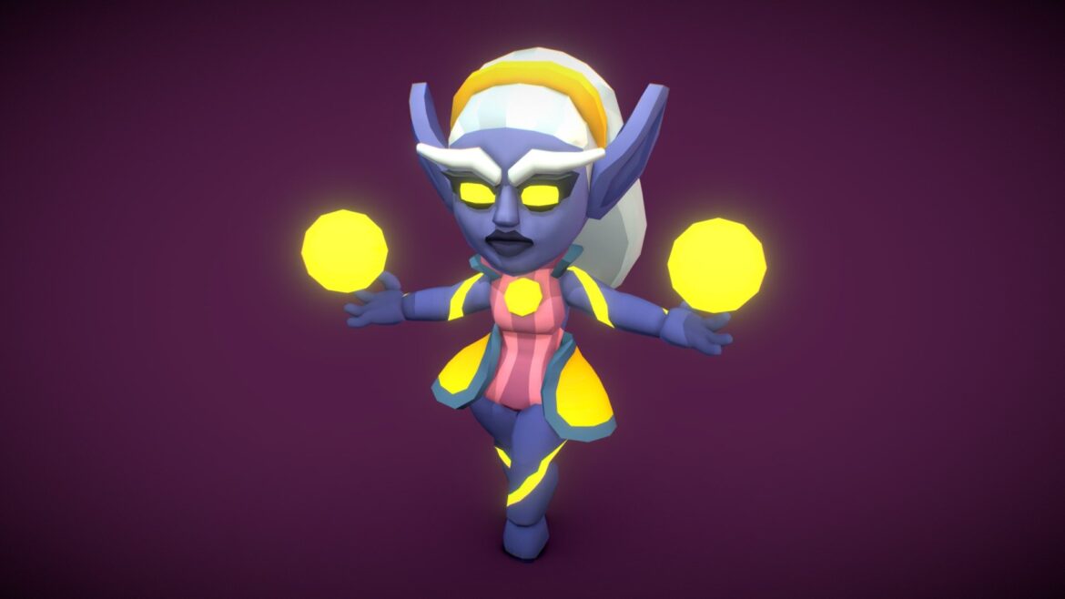 elven priestess proto series 3d model