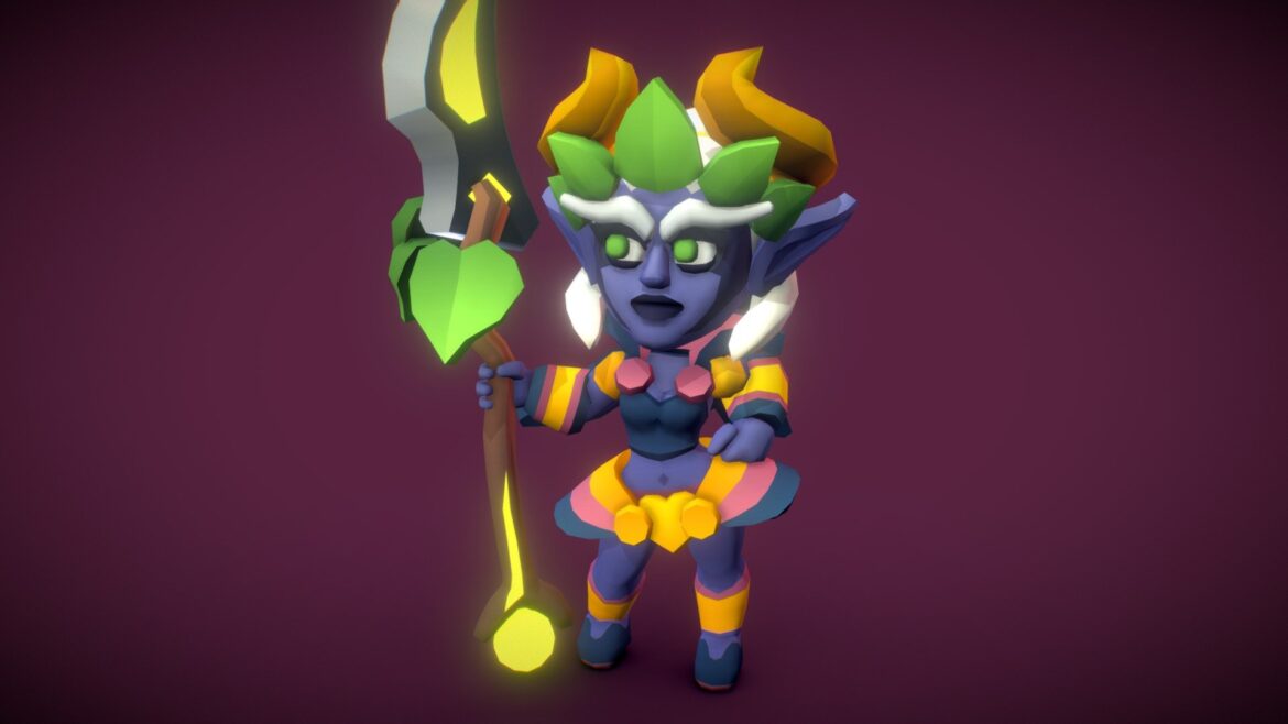 elven queen proto series 3d model