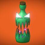 evil bottle toon 3d model