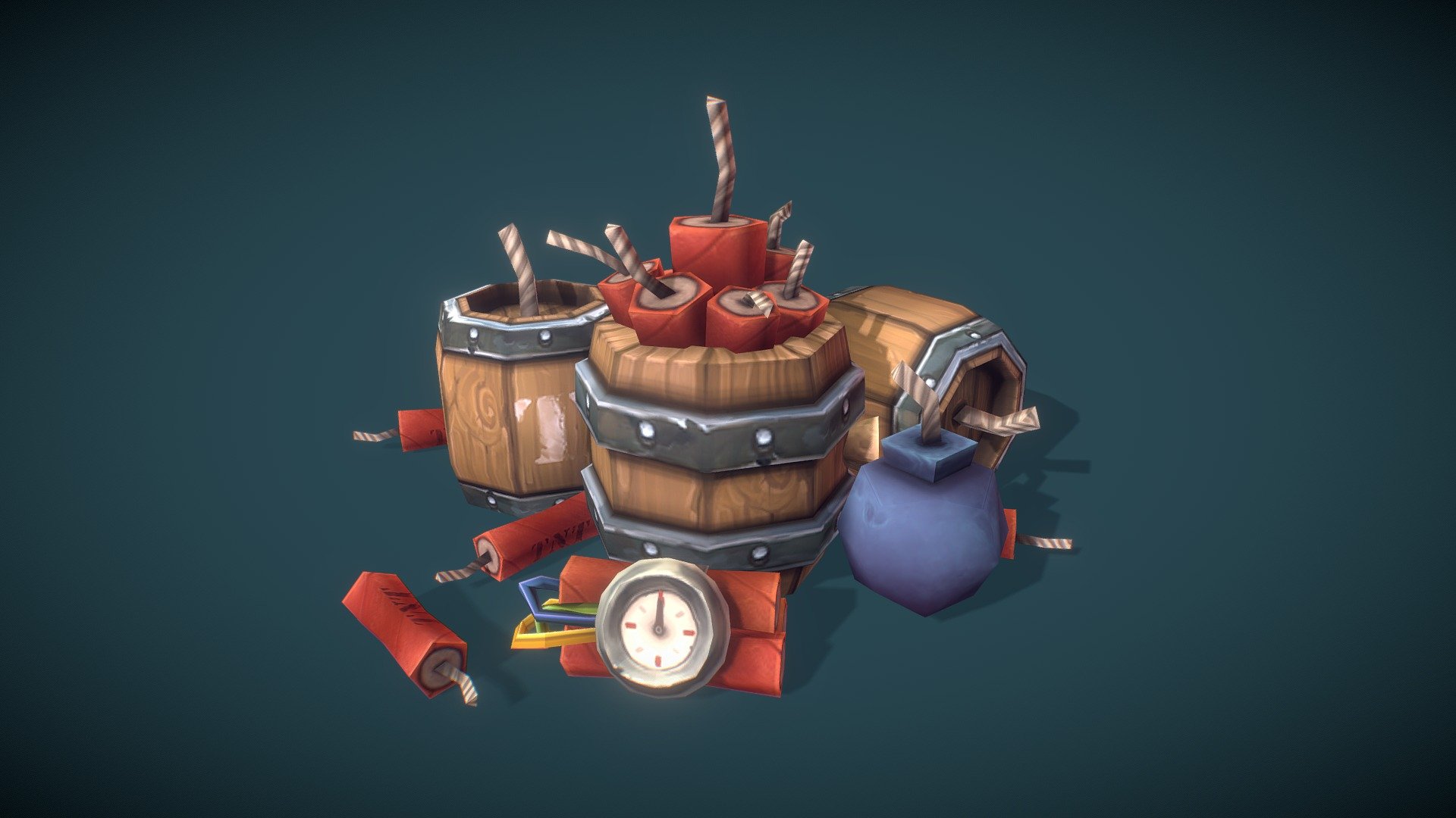 Explosives Set – Hand Painted