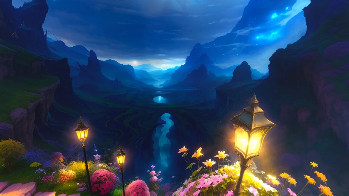 fantasy landscape 6 3d model